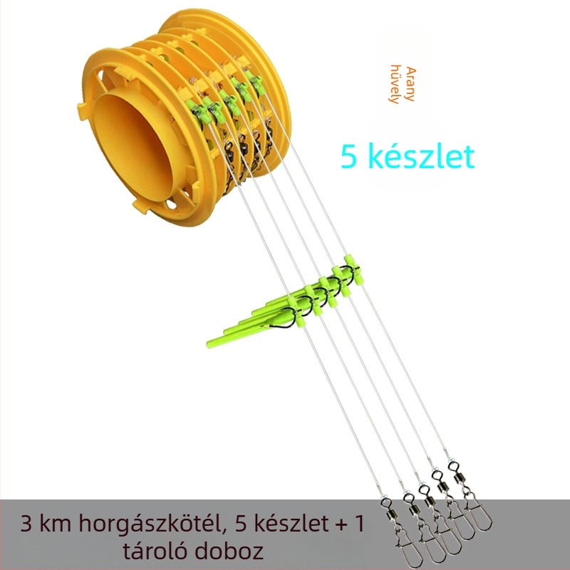 Vadászat új, tekercselésgátló zsinóros horgászkészlet tengeri bothoz, Isekin hüvely, Maru World speciális horgászhorog tengeri horgászathoz
