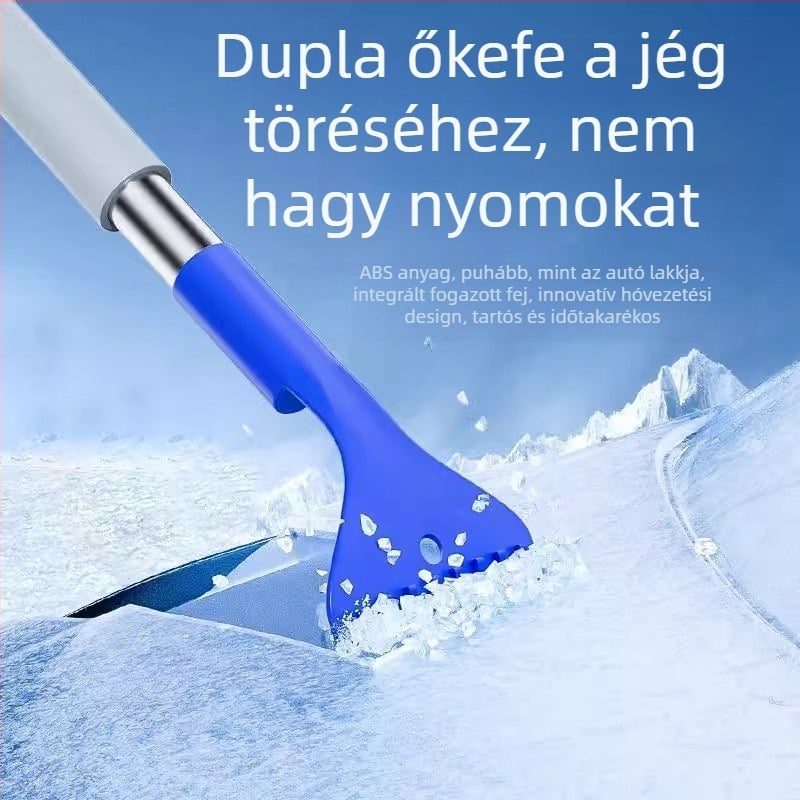 Autó hóeltakarítás lapát hó napján jégtelenítő műtárgy ablak kaparás hólapátolás behúzható autóüveg leolvasztás gyors hóeltakarítás jéglapát