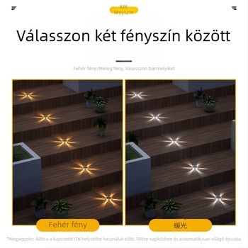 Napelemes LED földalatti lámpa kültéri vízálló műanyag kerti dekoráció földi dugós lámpa gyep táj eltemetett fény szuper fényes