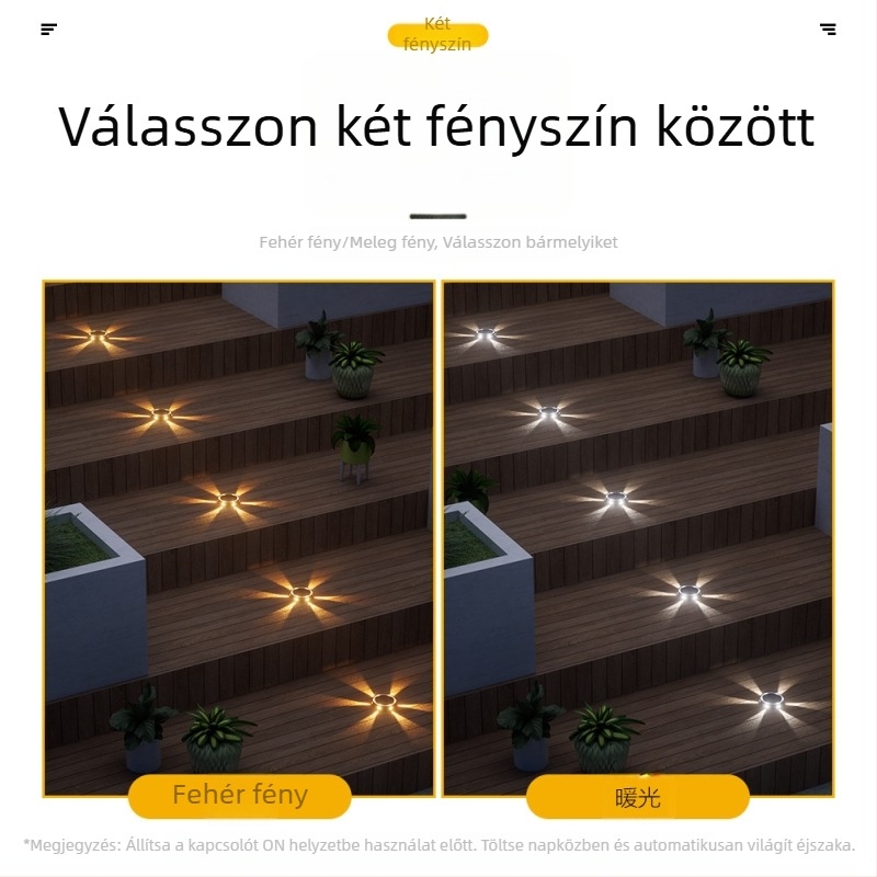 Napelemes LED földalatti lámpa kültéri vízálló műanyag kerti dekoráció földi dugós lámpa gyep táj eltemetett fény szuper fényes