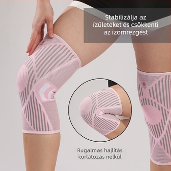 Női sport térdvédő futókötélhez ugrókötélhez férfi térdízület kosárlabda védő meniszkusz rugós tartó ütéscsillapítás ütközésgátló