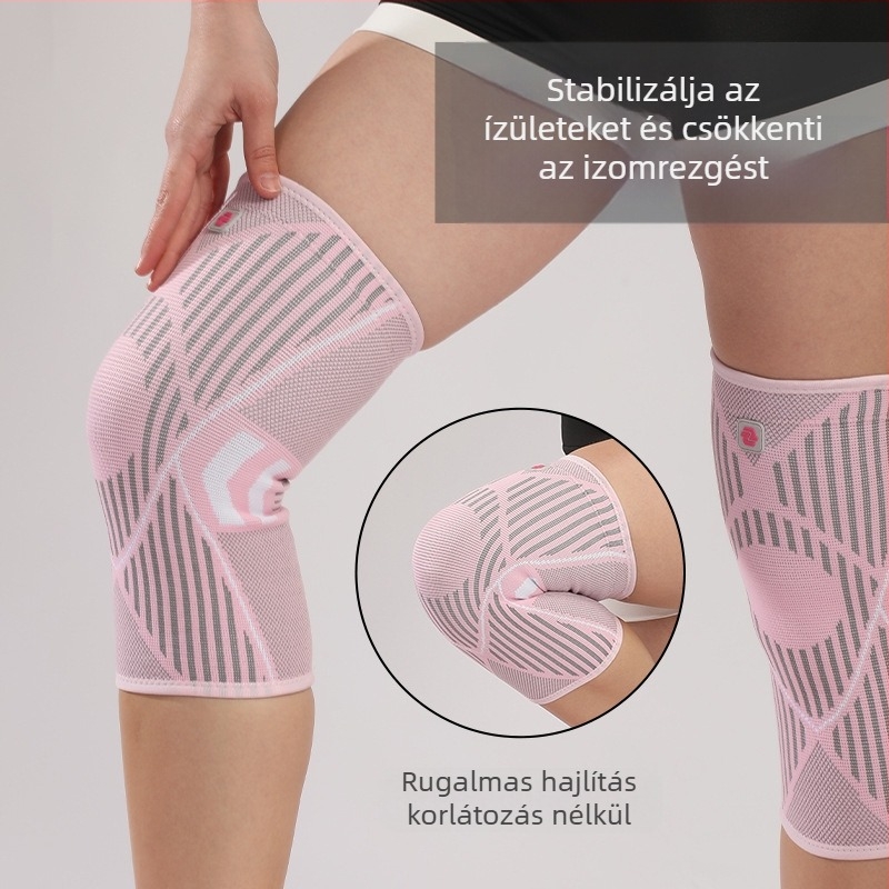 Női sport térdvédő futókötélhez ugrókötélhez férfi térdízület kosárlabda védő meniszkusz rugós tartó ütéscsillapítás ütközésgátló