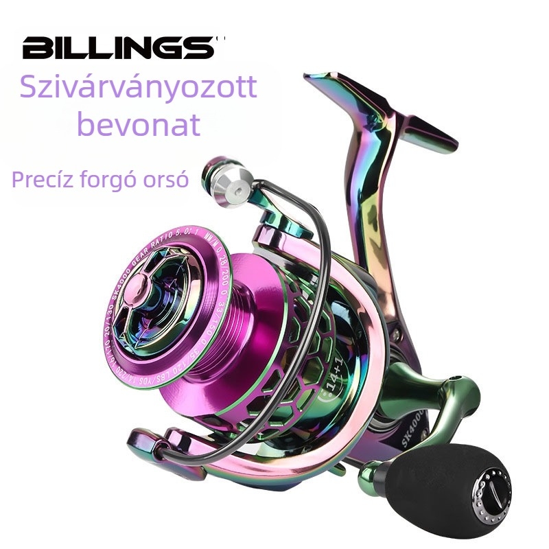 Billings határokon átnyúló fém forgó horgász orsó távirányítós casting kerék tengeri horgászbot kerék horgászfelszerelés horgászkerék horgászbot kerék nagykereskedelmi horgász orsó