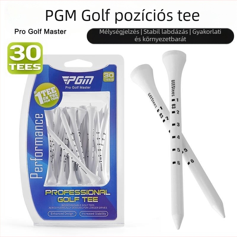 Pgm golffa tee limit állítható magasságú tüskék golflétra mélységjelző labdatartó tee