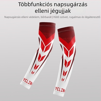 Kerékpáros naptej kar szett férfi nyári napellenző kültéri sportokhoz motorkerékpár új horgászati vékony lélegző jég selyem ujj