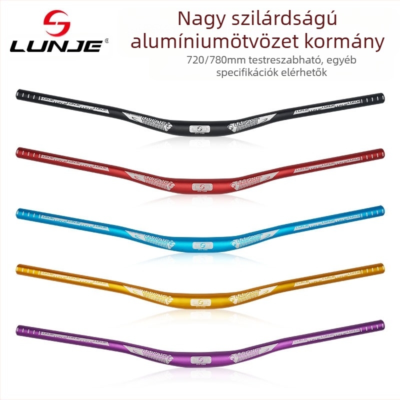 Kerékpár kormány hegyi kerékpár vízszintes fogantyú országúti kerékpár összecsukható kerékpár fogantyú vízszintes alumínium ötvözet 31,8 mm egyenes fogantyú nyelési fogantyú