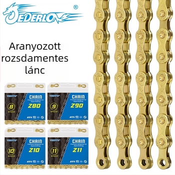 TOOPRE mountain bike aranyláncos országúti kerékpár 8 sebességes 9 10 11S változtatható sebességű lánc teljesen bevonatolt rozsdaálló