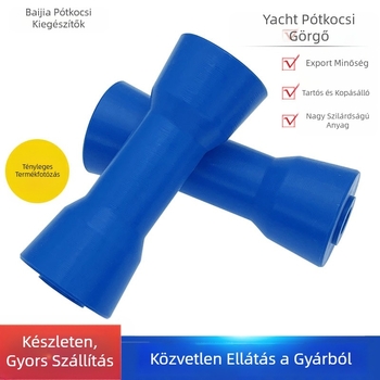 Yacht gumicsónak kék hosszú görgős motorcsónak görgős alsó kerekes utánfutó tartozékok
