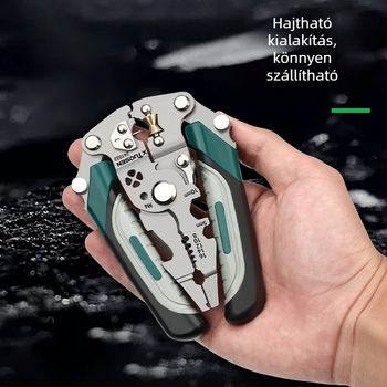 Tuosen összecsukható vonalcsupaszító fogók, többfunkciós vonalvágó fogók, villanyszerelő speciális fogók, szerszámcsupaszító fogók