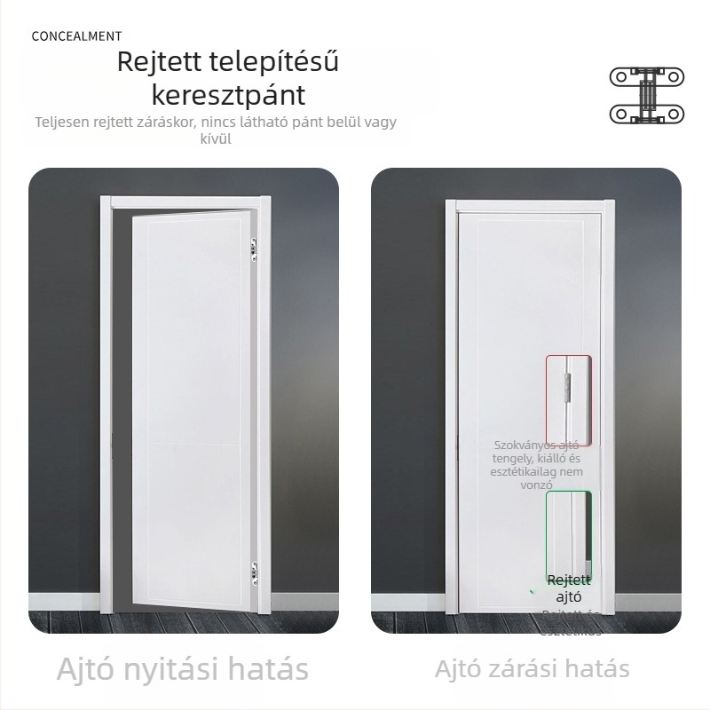 Rejtett keresztpántos cinkötvözet lapos pántos étkezőasztal pántos összecsukható étkezőasztal ajtószekrény rejtett pántos nagykereskedelem