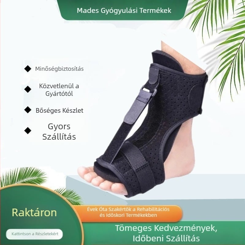 Éjszakai lábszár-előkészítés Varus nyújtó ortézis láb Varus talpi rehabilitációs rögzítés