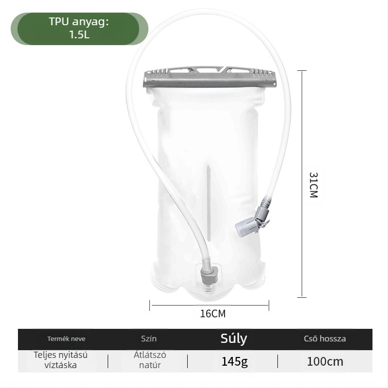 Határokon átnyúló kültéri hordozható összecsukható ivóvízzsák kerékpározáshoz, kempingezéshez, hegymászáshoz, futáshoz, nagy kapacitású sportvíztároló táska