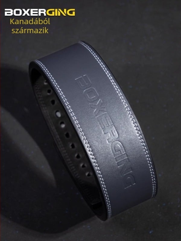 BOXERGING Erősítő Emelő Fitnesz Öv Gyorscsatos Guggolás Kemény Húzású Marhabőr Karos Emelő Testépítő Védőelemek Férfiaknak