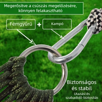 Jég selyem hálós függőágy kültéri hintaágy fa ágy függő alvó hálós ágy nyári mező rázógép felnőtt függőkötél dupla