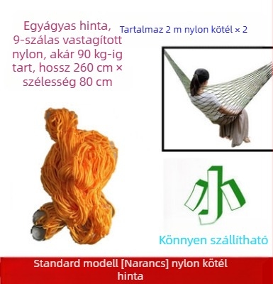 Jég selyem hálós függőágy kültéri hintaágy fa ágy függő alvó hálós ágy nyári mező rázógép felnőtt függőkötél dupla