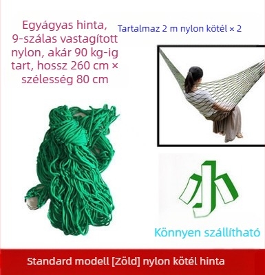 Jég selyem hálós függőágy kültéri hintaágy fa ágy függő alvó hálós ágy nyári mező rázógép felnőtt függőkötél dupla