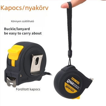 Külkereskedelmi brit mérőszalag 5 m 3 m acélszalag vastagított kopásálló vonalzó nagy pontosságú dobozmérőszalag