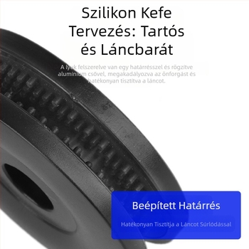 Lánctartó virtuális lendkerékpár hegyi út láncmosó és olajadagolás integrált dupla tárcsás láncrögzítő eszköz