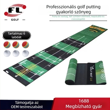 Gyári közvetlen értékesítés beltéri golfütő gyakorló eszköz gyakorlószőnyeg ütőmatrac készlet golftakaró