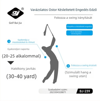 Parkson Golf Swing Trainer Swing Secret Magic Whip Szabadalmi szám: 2023304328871 Szabadalmi formatervezés