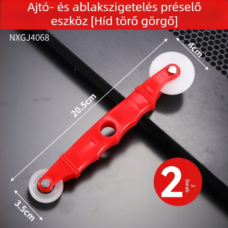 Gumicsík Műbőrcsík Lapát Nyomókerék Görgő Gumicsík Lapátrendszer Ajtó- és ablakrés-állító Beszerelési segédeszköz