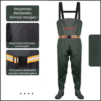 Mellkasi nagy zsebes vastagított alsónadrág félhosszú horgászruha és mellkasi horgászruha gázlónadrág új mélyedési ruha alsónadrág