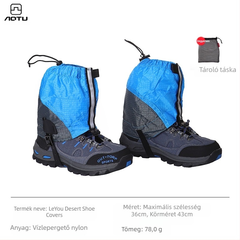 Túracipővédők Dunhuang strandra, gyermekeknek, szabadtéri terepfutó felszerelés, férfiaknak és nőknek, lélegző, kopásálló hótakarók