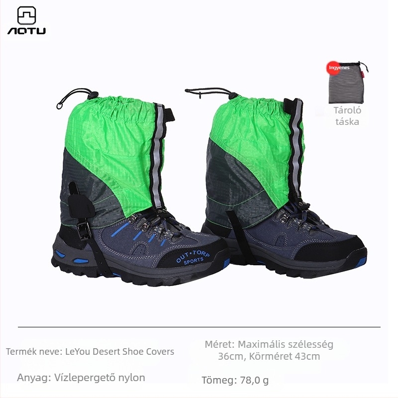 Túracipővédők Dunhuang strandra, gyermekeknek, szabadtéri terepfutó felszerelés, férfiaknak és nőknek, lélegző, kopásálló hótakarók