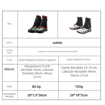 Határokon átnyúló lábvédő kültéri hegymászáshoz, lovagláshoz, rugalmas nedvességálló hótakaró tereptúrázáshoz, porálló leggingshuzat, homokálló leggingshuzat