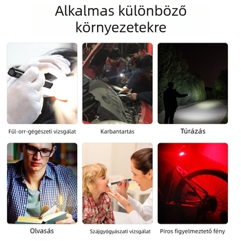 Határokon átnyúló új, mini toll alakú, újratölthető, három fényforrású orvosi tolllámpa, erős fényű pupillás tolllámpa, LED-es zseblámpa