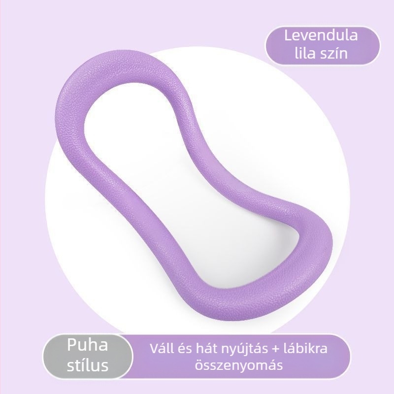 Nyitott vállú háti jógagyűrű fitnesz nyújtó relaxációs gyűrű Pilates tpr puha fascia nyújtó gyűrű fitneszgyűrű