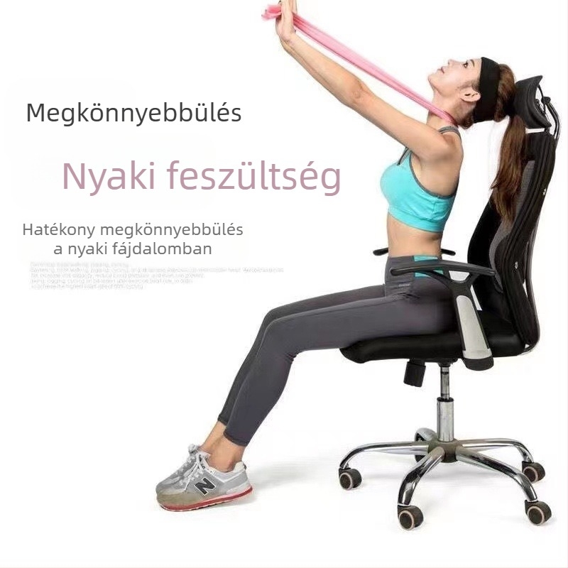 Jóga nyújtószalag nyújtószalag fitnesz ellenállás-szalag edző nyújtószalag TPE női nyitott vállú nyújtószalag 1,5 m húzóerő
