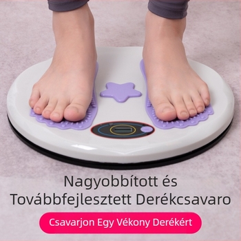 Nagy mágneses masszázs derékcsavaró gép otthoni intelligens számláló derékcsavaró gép fitnesz lábmasszázs edzés fitnesz derékfordító gép