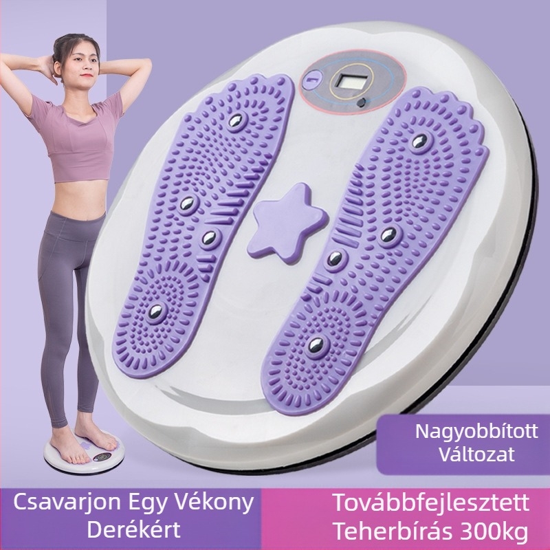 Nagy mágneses masszázs derékcsavaró gép otthoni intelligens számláló derékcsavaró gép fitnesz lábmasszázs edzés fitnesz derékfordító gép