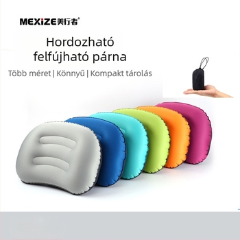 Internetes híresség kültéri kempingezés felfújható párna utazás nyakvédő felfújható párna könnyű irodai ebédszünet párna nagykereskedelem
