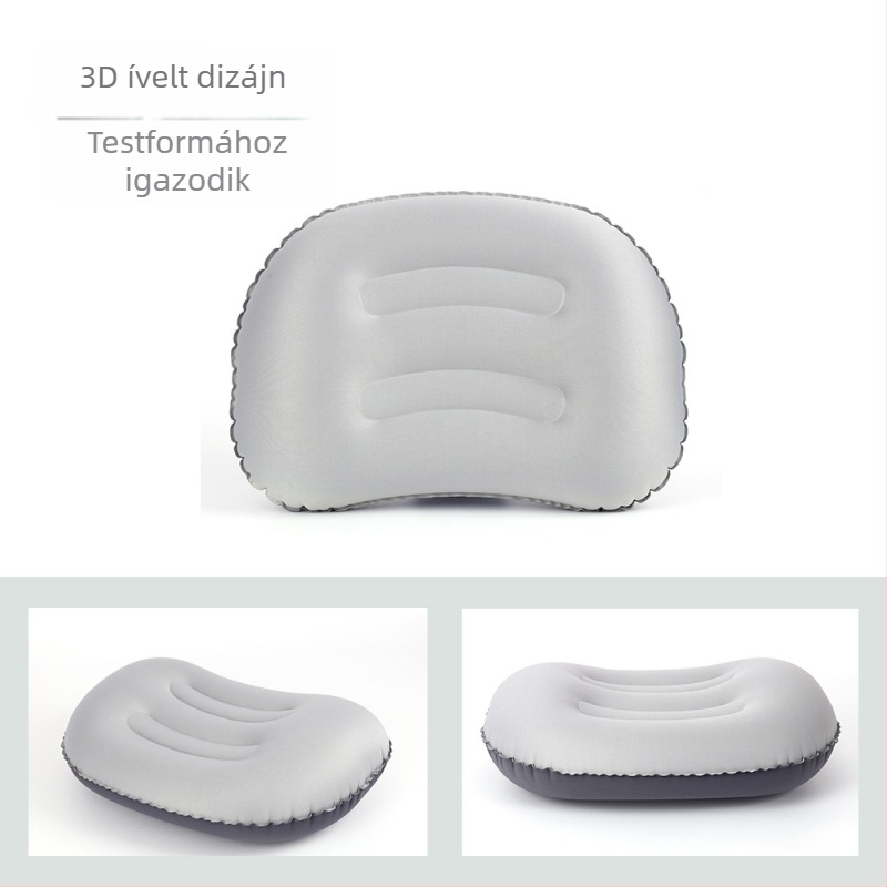 Internetes híresség kültéri kempingezés felfújható párna utazás nyakvédő felfújható párna könnyű irodai ebédszünet párna nagykereskedelem