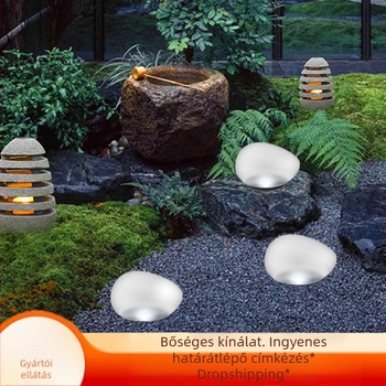 Kültéri napelemes gyep macskaköves földalatti lámpa otthoni villa kerti lámpa kerti lámpa világító kő lámpa