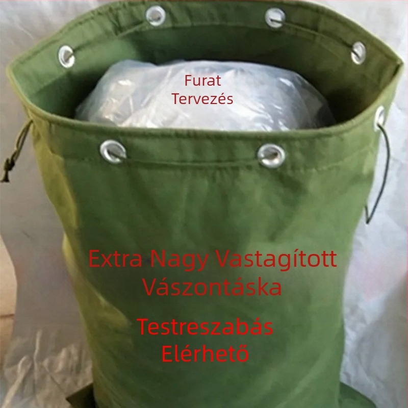 Extra nagy kapacitású, vastagított vászonzsák expressz transzferzsák logisztikai szállítóruhazsák erős, négyzet alakú tárolótáska