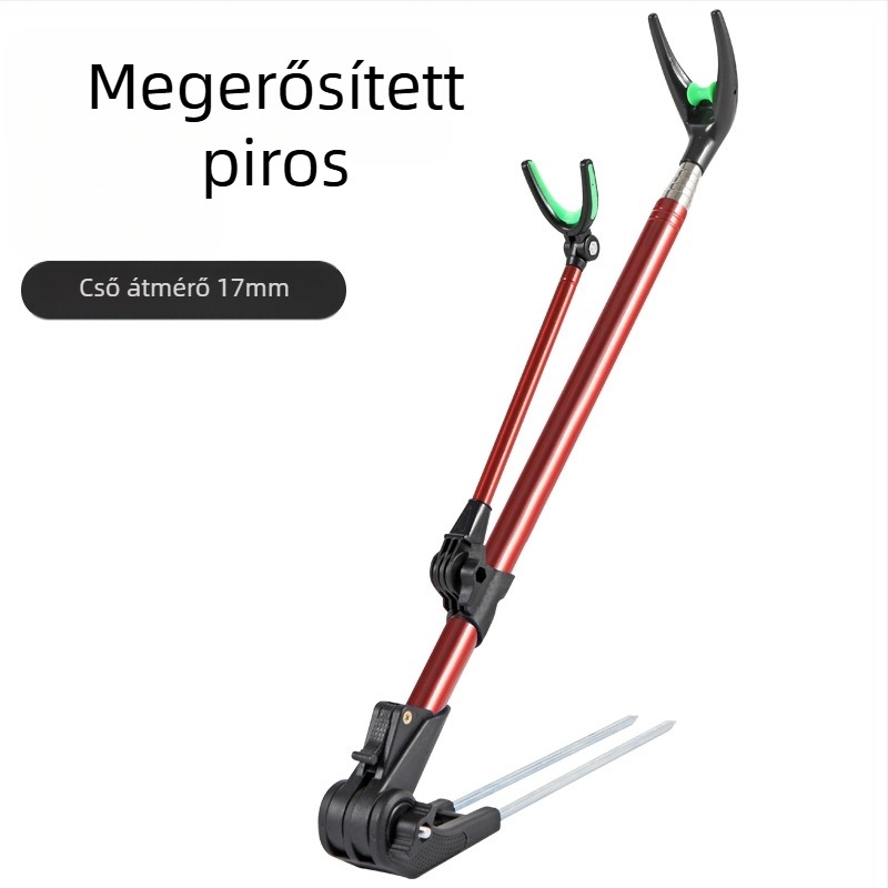 Horgászbot-konzol Színesen behelyezett, visszahúzható, forgó horgászdoboz Kézi botkonzol Rozsdamentes acél akkumulátortartó Horgászbot-konzol