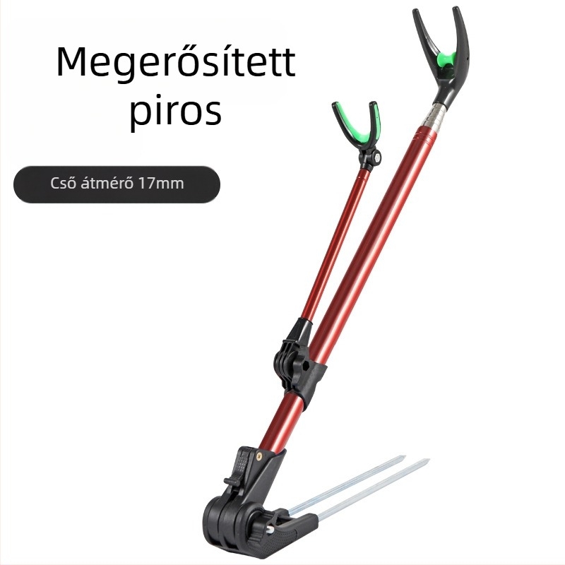 Horgászbot-konzol Színesen behelyezett, visszahúzható, forgó horgászdoboz Kézi botkonzol Rozsdamentes acél akkumulátortartó Horgászbot-konzol