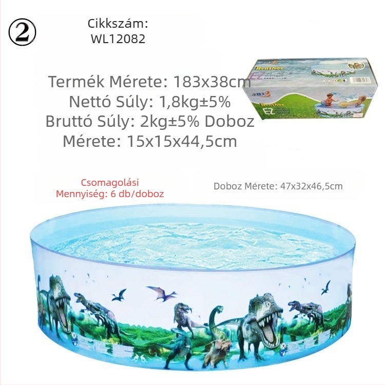 Nagy kültéri felfújható medence otthoni kerek medence gyermek beltéri összecsukható medence egy generációnyi haj