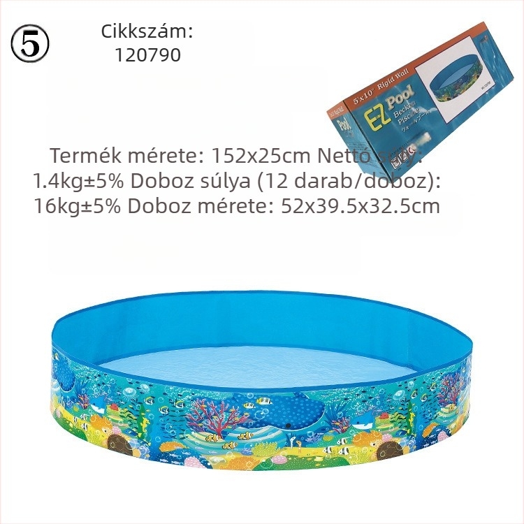 Nagy kültéri felfújható medence otthoni kerek medence gyermek beltéri összecsukható medence egy generációnyi haj