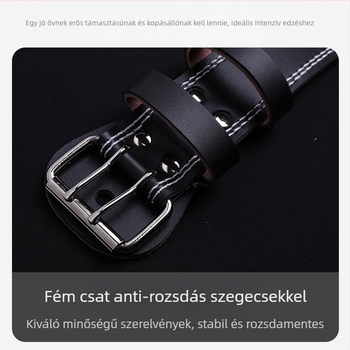 Súlyemelés marhabőr fitneszöv guggolás fitnesz sport deréktámasz férfiak és nők professzionális felszerelés edzés Sport súlyemelés kemény húzás