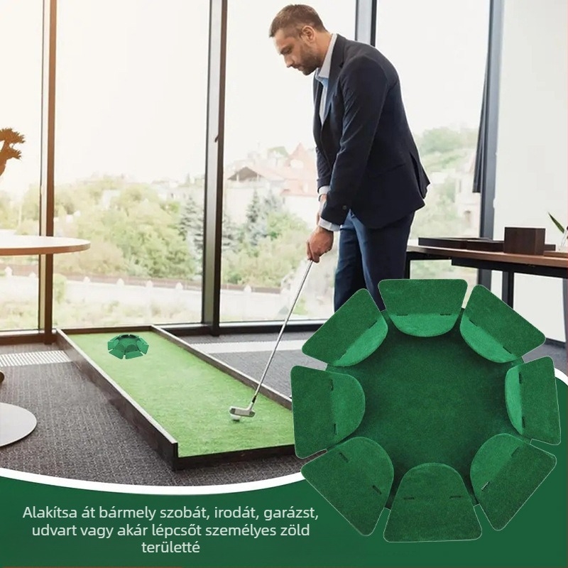 Népszerű golfütő korong, röpített, hordozható mini szimulált lyukkupa koronggolf gyakorló kellékek