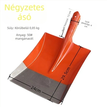 Mezőgazdasági, teljes acélból készült, nagyméretű ásó, mangánacél ásó, szögletes ásó, hegyes ásó, külföldi ásó, építkezés, híd, kültéri, hegyes szénlapát, kerti ásó