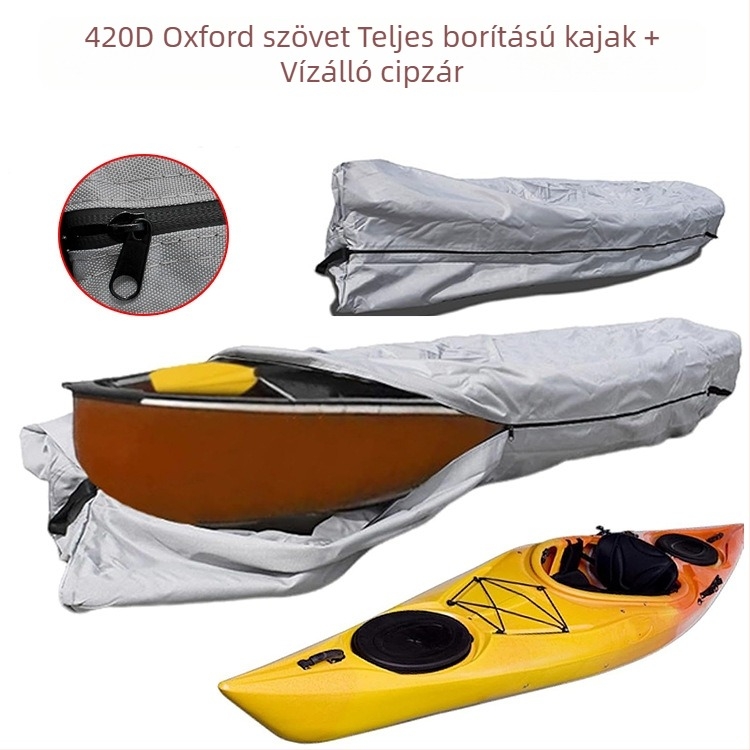 Amazon Cross Border kültéri kajak vízálló huzat 420D Oxford szövet kenu esőálló napvédő táska hajótakaró
