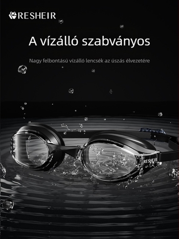 Új versenyszemüveg felnőtt kis kerettel vízálló páramentesítő professzionális edző férfi és női bevonatú HD verseny úszószemüveg