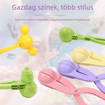 Hógolyócsipesz, játék a homokban és játék a vízben, gyerekeknek való téli kültéri játékok, babajáték a hóban, hógolyócsata eszköz, interaktív