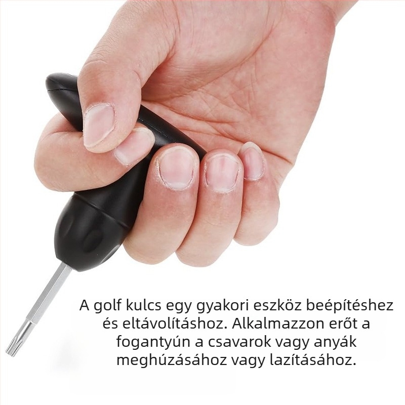 Golf imbuszkulcs, egy fafejű csavarhúzó, golf szögállító, multifunkciós szerszámkulcs