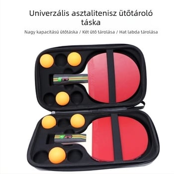 Határokon átnyúló, népszerű, pingpongütő táska, sporthoz, hordozható, kemény héjú, kopásálló, 2 EVA tárolótáska, új termék